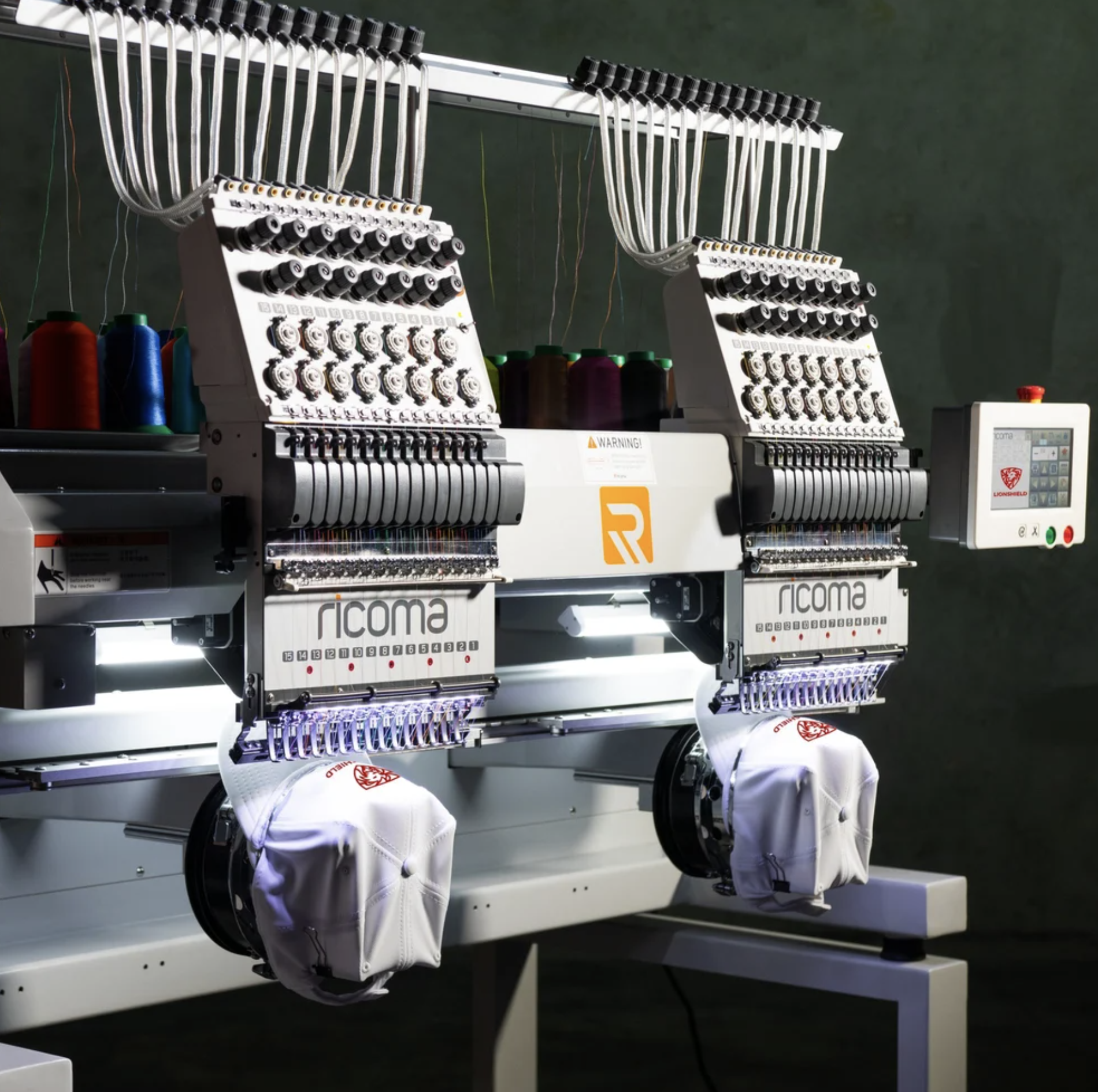 RICOMA multi-head industrial embroidery machine